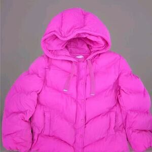 Lovers + Friends Pink Puffer Jacket
